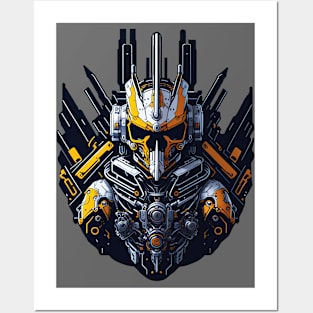 Mecha Skull S02 D72 Posters and Art